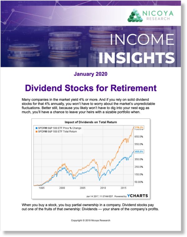 Income Insights focuses on stocks that pay regular dividends for those looking to generate income from their investments or take advantage of dividend reinvestment programs (DRIP).